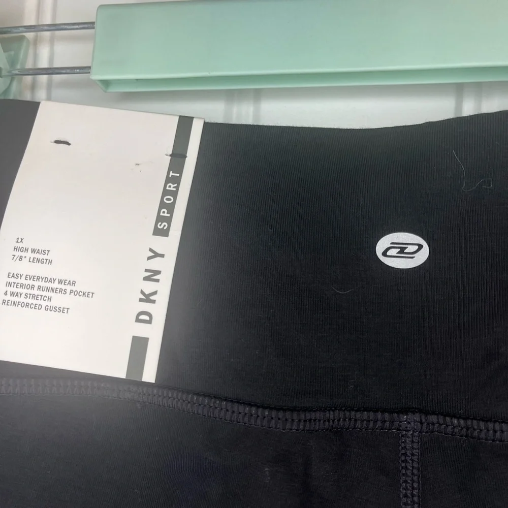 NWT DKNY Sports Leggings High waist 7/8 Length Size 1 XL - Picture 4 of 7
